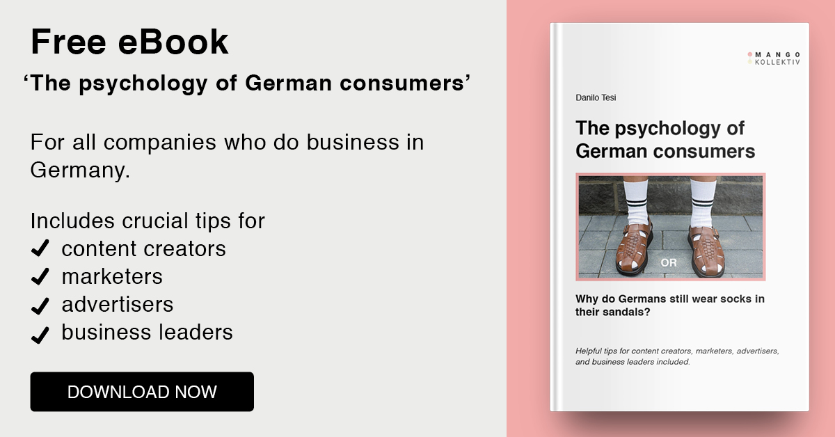Free eBook 'The psychology of German consumers' | Mango Kollektiv